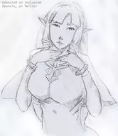 1girl artist:panain0 princess_zelda skyward_sword the_legend_of_zelda // 1912x2208 // 2.0MB