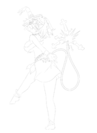 1girl artist:zeniselv belly_dancer_outfit bombergirl dancer pine // 1264x1730 // 278KB