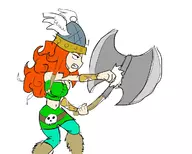 angry axe barbara colored helmet rayman_(series) rayman_legends // 1200x960 // 167KB