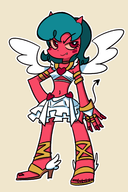 1girl angel artist:minus8 demon_mom halloween_2022_collaboration halloween_themed the_devils_and_the_details the_jackbox_party_pack // 1784x2672 // 1.4MB