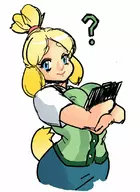 animal_crossing colored isabelle personification // 800x1100 // 116KB