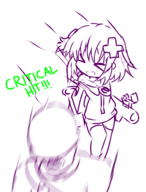 1boy 1girl artist:skeleton crossover hyperdimension_neptunia neptune soldier team_fortress_2 // 1028x1348 // 393KB