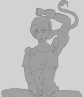 1boy 1girl cum handjob monochrome penis ponytail seong_mi-na soulcalibur underboob wip // 2503x2869 // 474KB