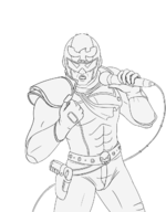 animated artist:jefferoth captain_falcon edit f-zero singing text // 1000x1278 // 430KB