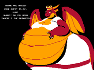 1girl artist:alphashowzzz dragon dragon_girl fat navel obese pixel_art princess_peach sprite super_mario super_mario_bros. text // 2240x1680 // 119KB
