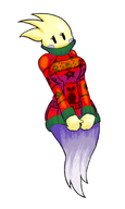 1girl artist:unknown christmas spirit_of_speed super_mario sweater yoshi_topsy_turvy // 407x679 // 108KB