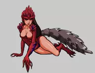 colored monster_girl monster_hunter monster_hunter_world odogaron personification // 1200x932 // 340KB