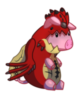 colored costume dragorama monster_hunter poogie rathalos // 462x527 // 98KB
