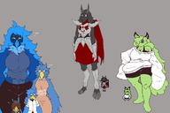 2boys 4girls anthro armor artist:signirsol berdly bird bird_teacher breasts cleavage clover colored deltarune furry goat hand_on_hips huge_breasts martlet martlet_(zenith_form) naranja reference tagme text undertale undertale_(series) undertale_anniversary_stream_10 undertale_naranja undertale_yellow // 1200x800 // 65KB