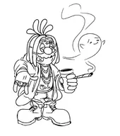 boo mario rapper smoking super_mario tattoo // 1576x1780 // 324KB