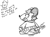 1girl animalization artist:unknown ashley_graham ass garyc.me monochrome moushley moushly resident_evil resident_evil_4 sketch tagme // 800x600 // 74KB