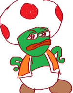 artist:unknown parody pepe super_mairo toad // 494x634 // 31KB