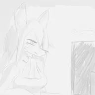 1girl anthro artist:unknown blush breasts computer final_fantasy freya_crescent furry huge_breasts monochrome sketch // 1050x1050 // 156KB