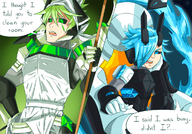 apron artist:kiwi azure_striker_gunvolt colored gunvolt jota merak parody // 1200x840 // 791KB