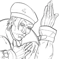 alternate_costume artist:tetsujinforce david_bowie dragunov parody pose sergei_dragunov tekken tekken_5 // 1100x1094 // 407KB