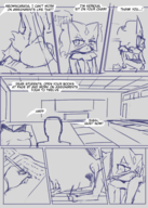 1girl artist:NoConcession ass comic meowscarada monochrome pokemon sitting sitting_on_lap sketch tagme text wip // 1600x2243 // 2.2MB