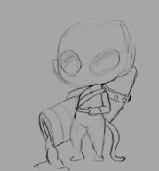 1other artist:unknown bloons bloons_td_6 glue glue_gunner mask monkey monochrome sketch // 809x870 // 197KB