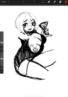 1girl artist:desgardes atelier_(series) dress huge_breasts nipples reisalin_stout wip // 1668x2388 // 849KB