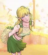 1girl artist:rnz_ferrer cheerleader cheerleader_outfit princess_zelda skyward_sword the_legend_of_zelda // 1668x1924 // 2.0MB