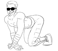 crawling johnny_cage lineart mortal_kombat shades sunglasses // 691x607 // 101KB