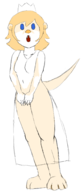 1girl artist:unknown crown furry otter rosalina super_mario transformation // 891x2063 // 312KB