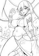 1girl artist:unknown belly_dancer huge_breasts kanadeko omega_quintet // 921x1300 // 447KB