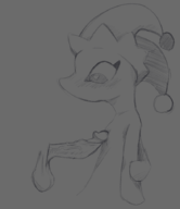 1boy 1girl artist:monjja123 blush deltarune disembodied_penis heart_pupils mizzle naizuri penis sketch testicles // 787x909 // 175KB