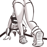 bent_over lewd looking_at_viewer overwatch tracer // 1000x1000 // 373KB