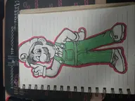 1boy artist:unknown hat luigi mustache overalls super_mario traditional_medium // 4000x3000 // 3.4MB