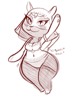 animal_crossing belly_dance blush curvy katrina // 656x891 // 370KB