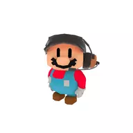 1boy 3d artist:unknown cosplay hat mario scout super_mario team_fortress_2 // 1200x1200 // 166KB