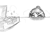 1girl aoi_asahina artist:piopoi danganronpa donut food // 923x619 // 181KB