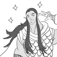 hand_gesture handsome monochrome shin_megami_tensei thor_(shin_megami_tensei) // 1000x1000 // 129KB