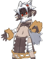 1girl artist:chaikodog bandages disgaea midriff skull sorcerer // 789x1000 // 470KB