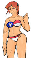advance_wars american_flag american_flag_bikini awds bikini colored flag_bikini sami thumbs_up // 486x808 // 260KB