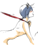 choking colored goggles may_lee scarf the_king_of_fighters // 463x554 // 133KB