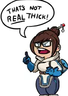 1girl brown_hair cartoon glasses mei-ling_zhou overwatch video_game // 700x980 // 273KB