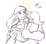 blush buff link muscles princess_carry princess_zelda skyward_sword sweat the_legend_of_zelda // 1116x1075 // 107KB