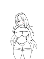 artist:iggy_bomb lineart murasaki senran_kagura underboob wip // 1200x1600 // 246KB