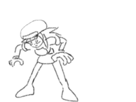 acrobatics animated artist:babazul gif hat jumping mega_man_(series) mega_man_legends roll roll_caskett // 560x420 // 190KB