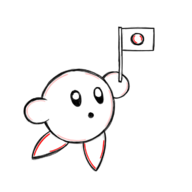 1boy artist:unknown flag kirby kirby_(series) // 700x700 // 83KB