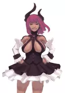 cleavage colored elizabeth_bathory fate_extra fate_extra_ccc huge_breasts lancer monster_girl sideboob // 894x1285 // 288KB