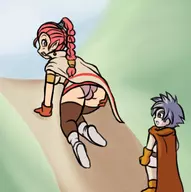 1boy 1girl artist:goseb90 ass chrono_trigger flea // 504x507 // 188KB