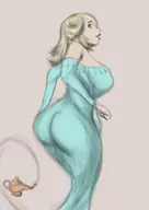 1girl artist:unknown blonde_hair genie genie_lamp rosalina super_mario // 3508x4960 // 971KB