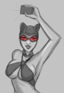 arkham_city batman_(series) camera catwoman goggles selfie // 754x1100 // 370KB