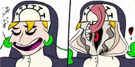 anon colored double parody skullgirls text // 4000x2000 // 909KB