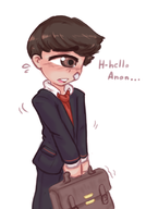 artist:sunshine_memoir blush colored cyclops love_at_first_sight monster_boy rule_63 sachi_usui text // 774x1113 // 338KB