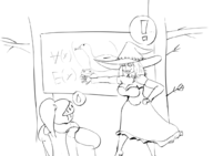 1boy 1girl artist:unknown black_souls dorothy grimm whiteboard // 1020x749 // 139KB