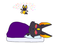 1girl artist:unknown dreaming furry happy pac-man_(series) patra sleeping thought_bubble // 1374x1060 // 174KB