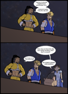 1girl 3boys artist:ssshuckle black_hair blonde_hair brown_hair cardboard_box chun-li comic hair_bun jamie_siu luke_sullivan muscles night pony_tail qipao street_fighter text // 1172x1611 // 1.4MB